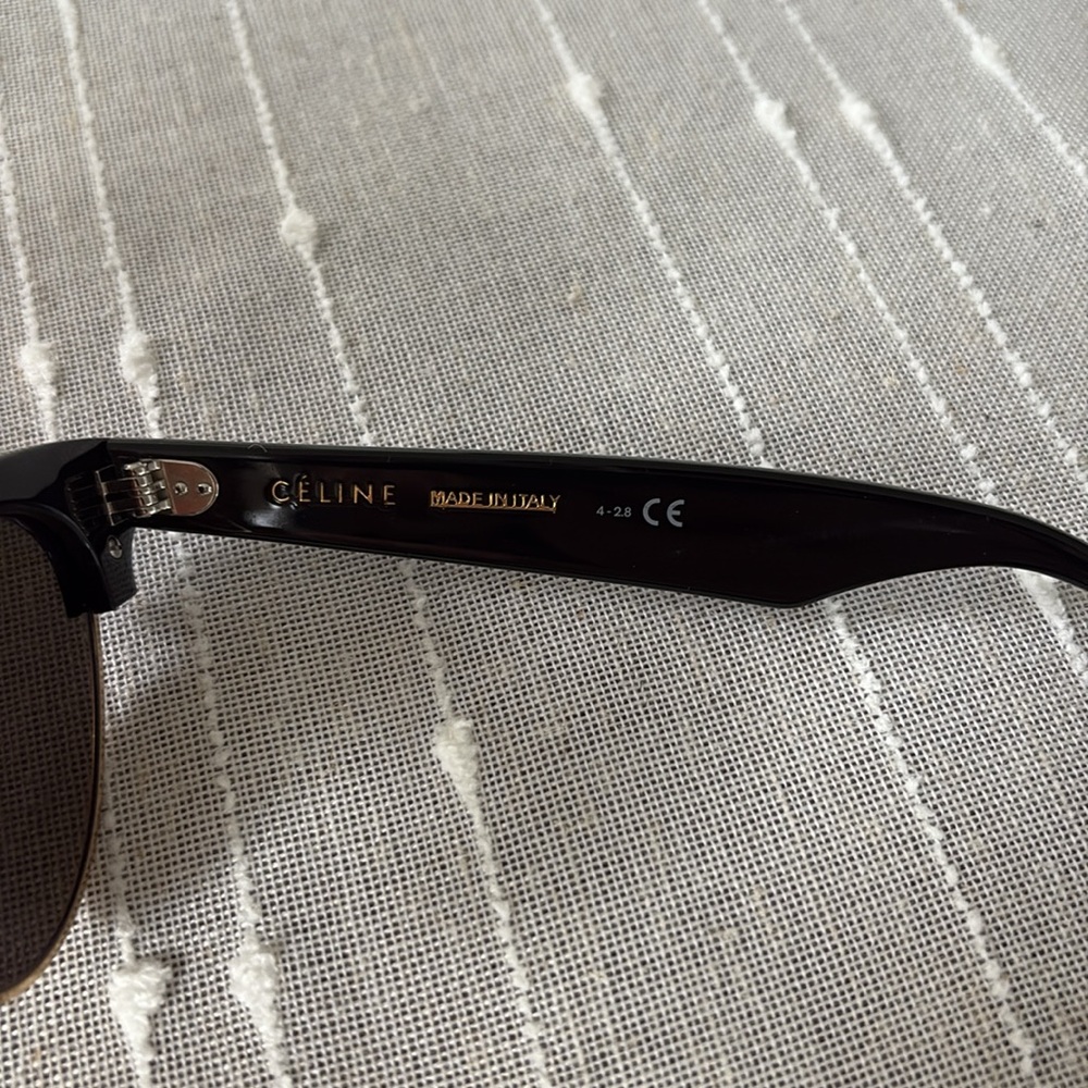 Celine Black and Gold Sunglasses - Picture 6 of 11